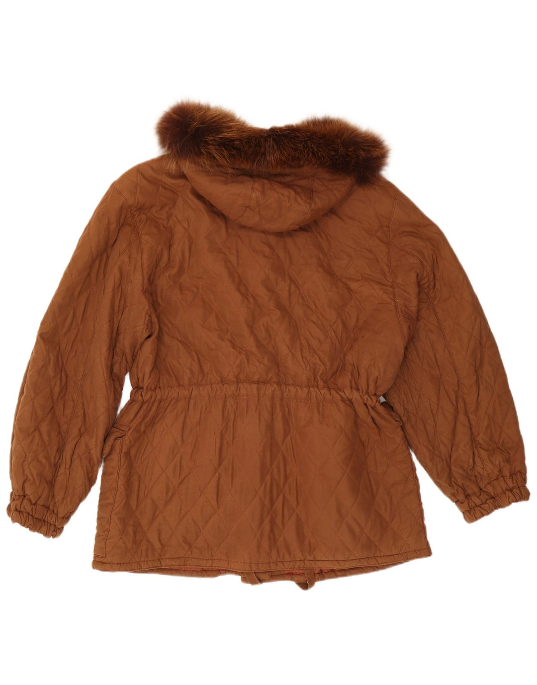 Giacca trapuntata oversize con cappuccio da donna Ileana Zara IT 40 piccola marrone