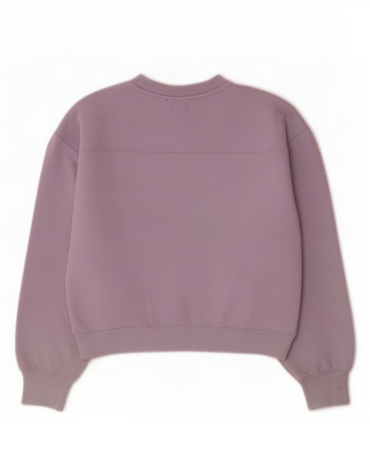 Felpa da donna Zara UK 10 piccola viola in poliestere