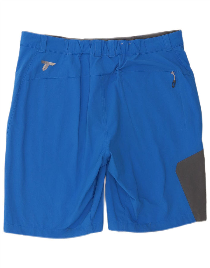 Pantaloncini cargo Columbia da uomo in titanio W36 Large in nylon color block blu