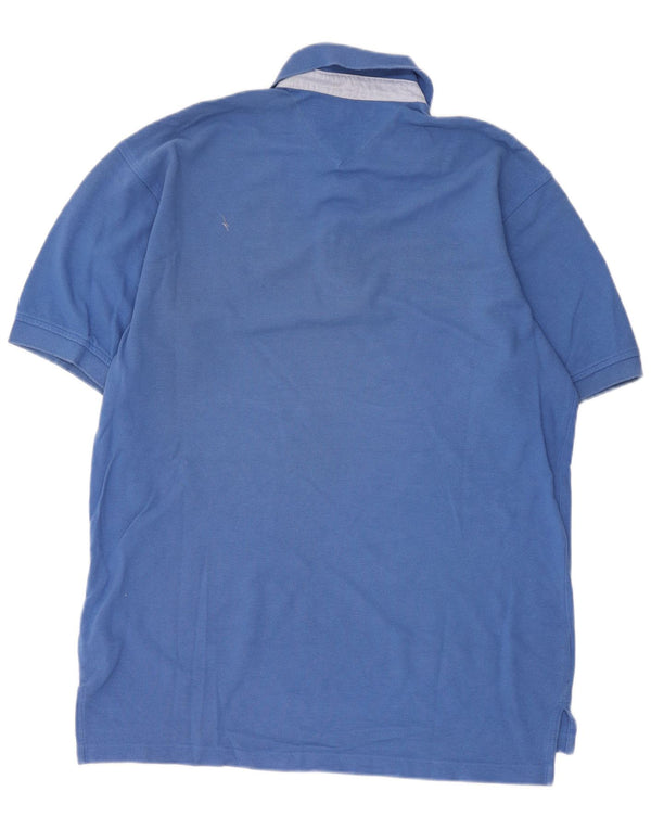 Polo da uomo Tommy Hilfiger XL in cotone blu