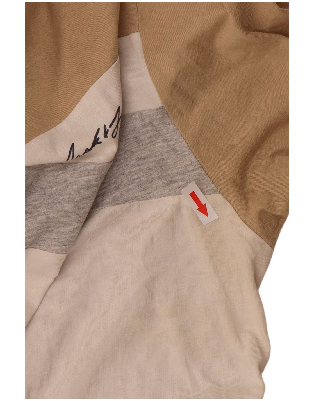 JACK & JONES T-shirt da uomo Top in cotone color block bianco medio