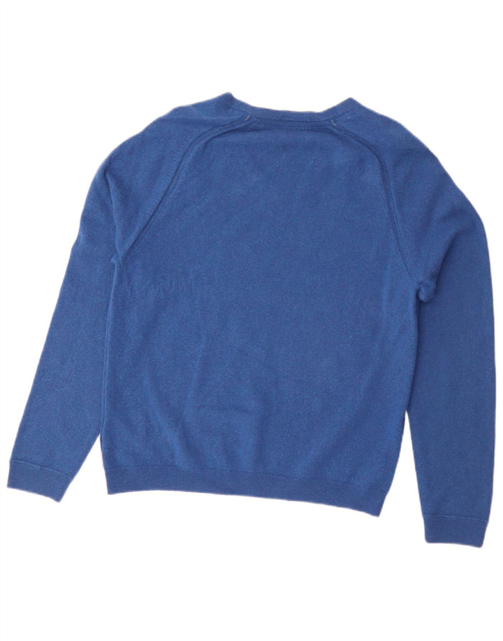 Maglione maglione da donna con scollo a V Ted Baker taglia 5 XL lana blu