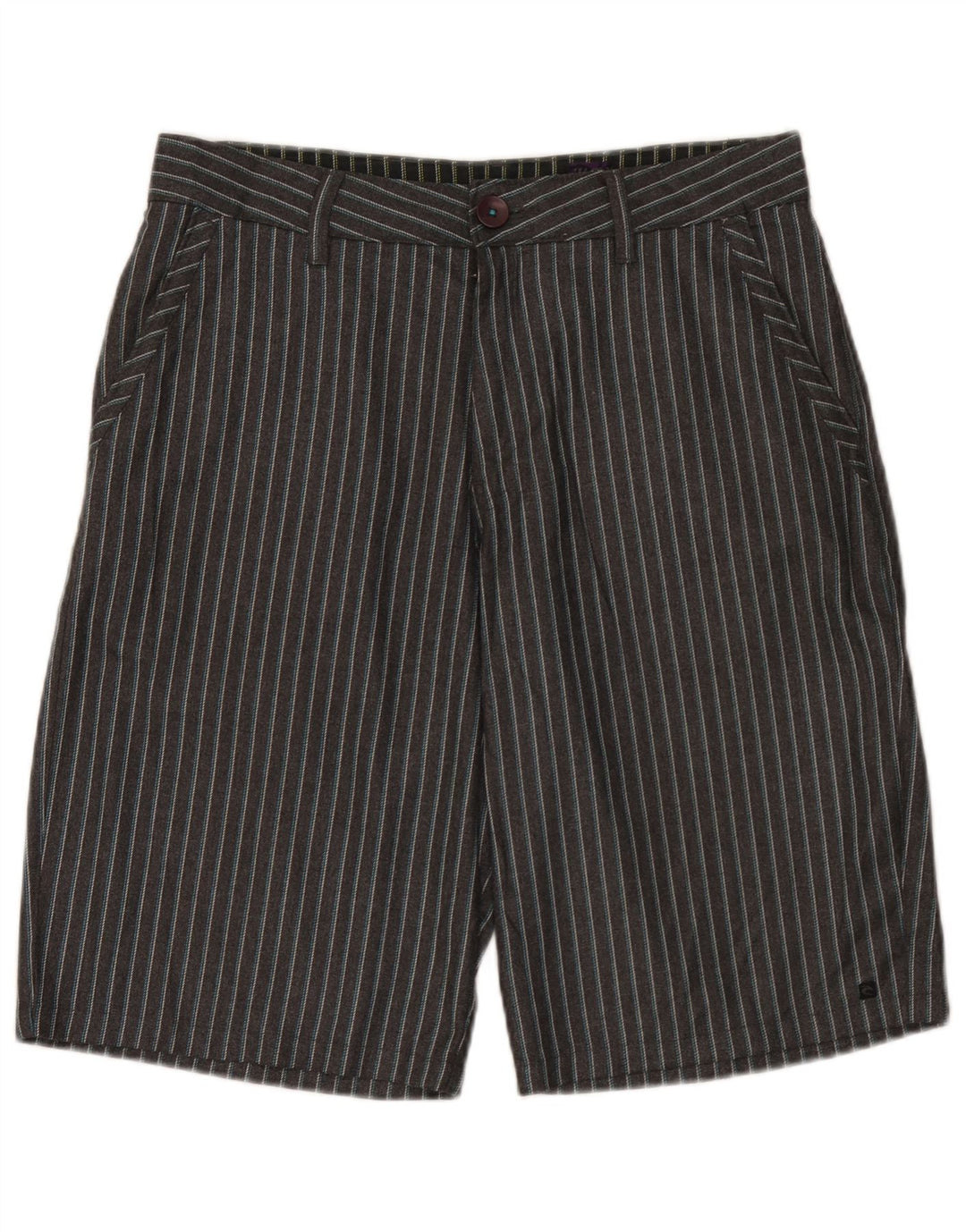 Pantaloncini chino da uomo Rip Curl W32 poliestere a righe grigio medio