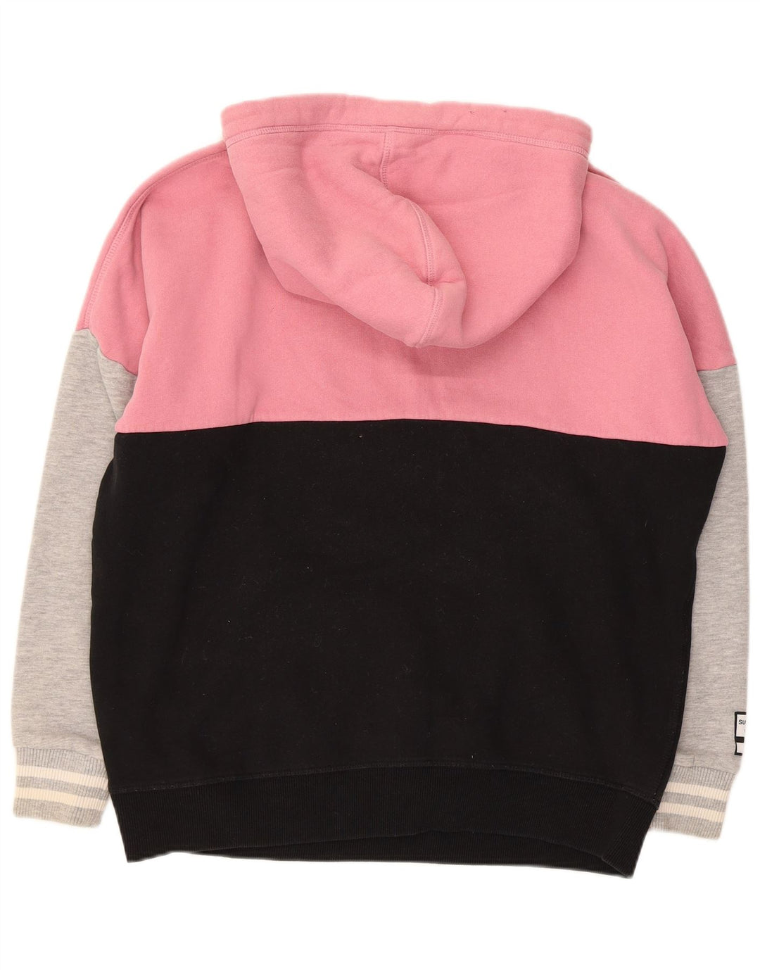 SUPERDRY Womens Oversized Hoodie Jumper UK 10 Small  Multicoloured