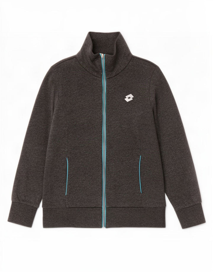 Giacca da tuta da donna Lotto UK 14 Large in cotone grigio
