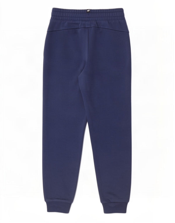 Pantaloni da tuta da ragazzo Puma Joggers 11-12 anni in cotone blu navy