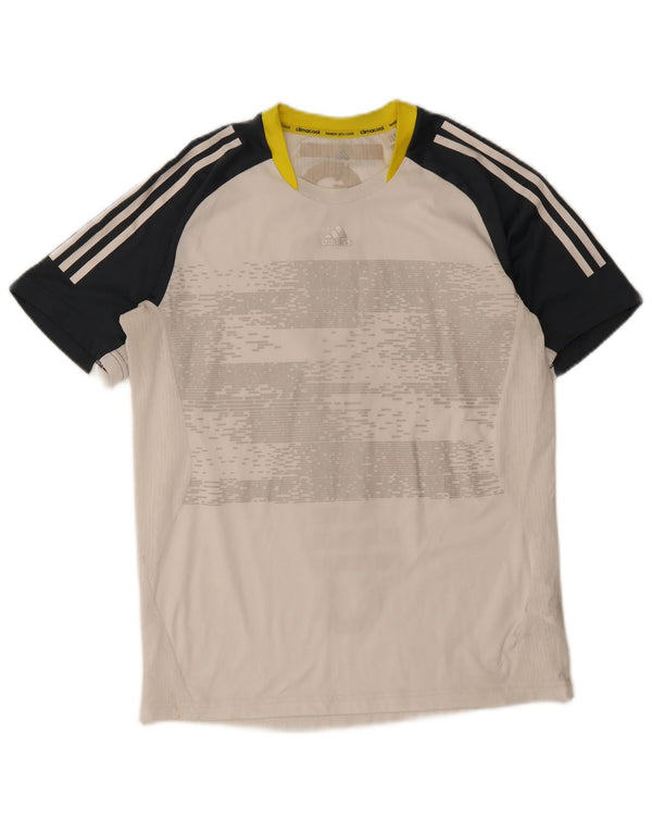 T-shirt grafica da uomo Adidas Climacool Top color bianco medio