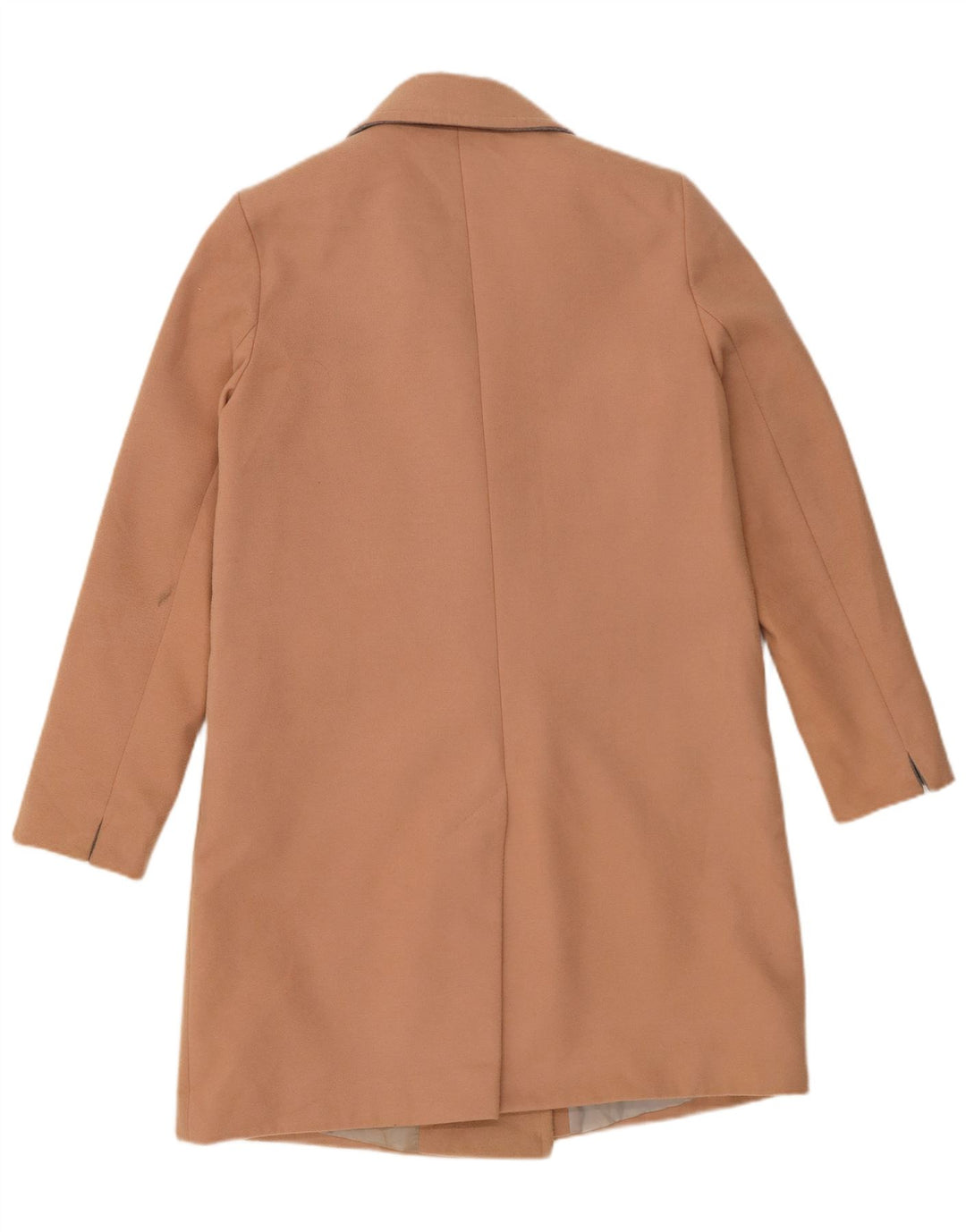 Topshop Cappotto doppiopetto da donna UK 12 Poliestere beige medio
