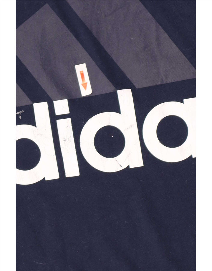 T-shirt grafica da uomo Adidas Top XL Blu navy