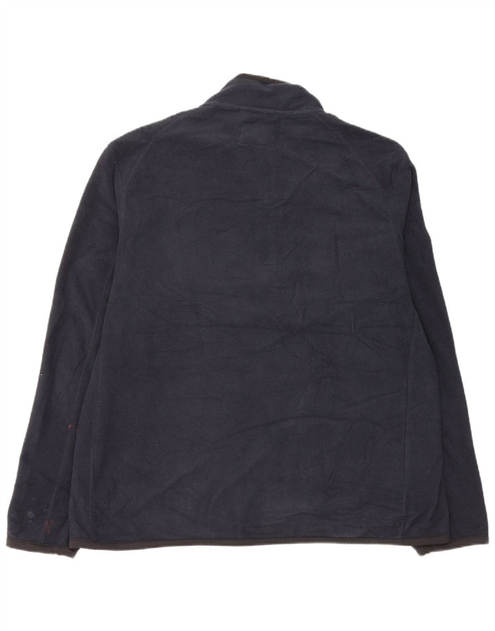 Giacca in pile da uomo Marks & Spencer UK 42 XL poliestere blu navy
