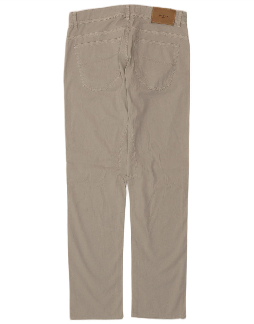 Pantaloni dritti da uomo in velluto a coste SIVIGLIA W34 L32 in cotone grigio