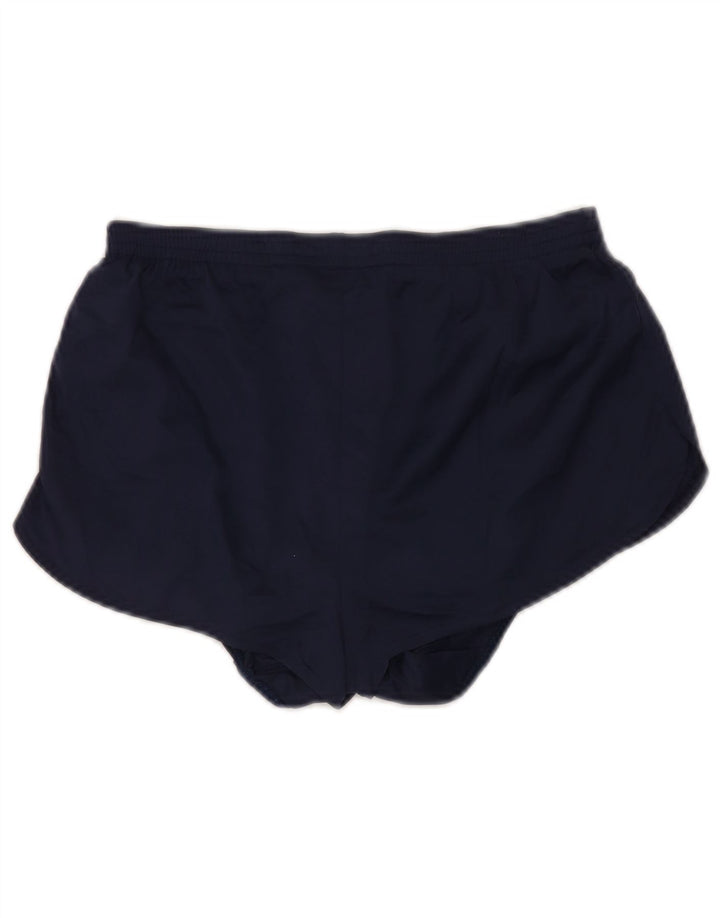 Pantaloncini sportivi Reebok da donna UK 14 Large blu navy in poliammide