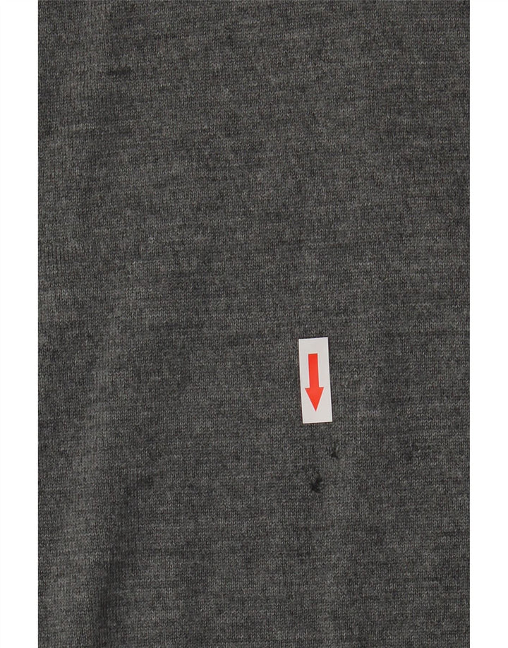 Timberland Maglione maglione collo alto da uomo XL in lana grigia