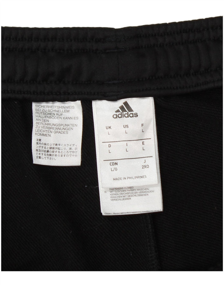 Pantaloni da tuta da uomo ADIDAS grandi neri in poliestere