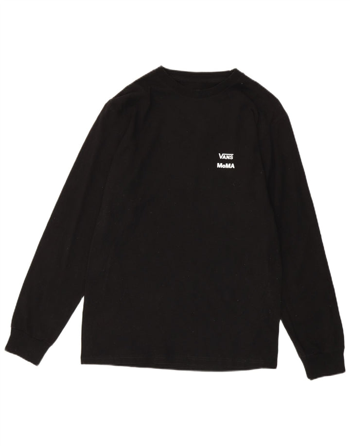 VANS Top Moma da uomo con vestibilità classica grafica a maniche lunghe in cotone nero