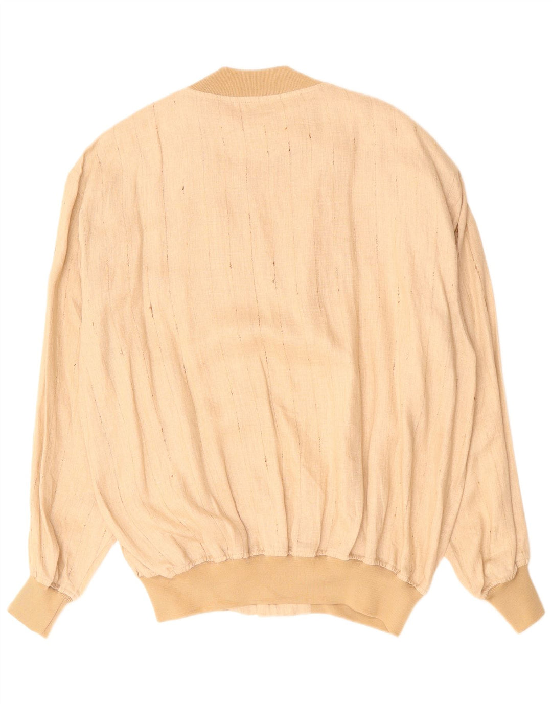 Giubbotto bomber da uomo VINTAGE UK 42 XL Lino gessato beige