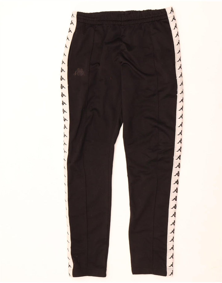 Pantaloni da tuta con grafica Kappa da uomo color block medio nero