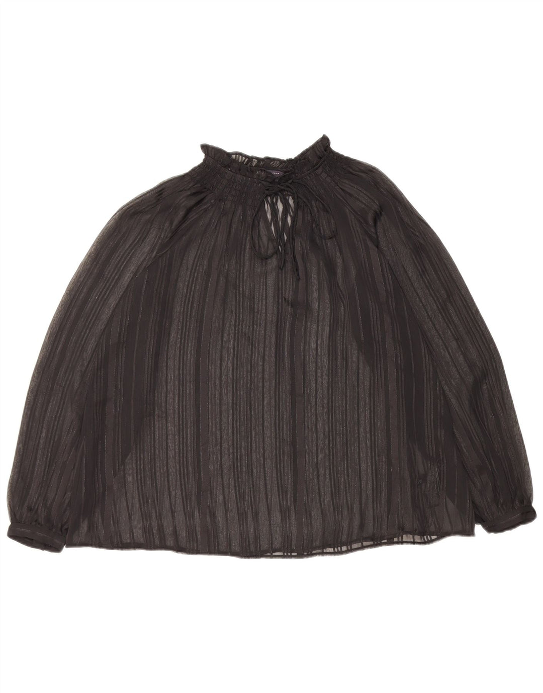 Top trasparente oversize a maniche lunghe da donna Marks & Spencer UK 6 XS Nero