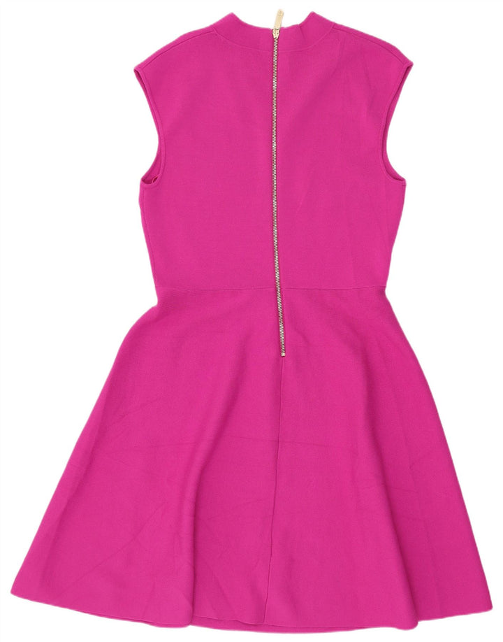 Abito a trapezio senza maniche da donna Ted Baker taglia 3 in viscosa rosa medio