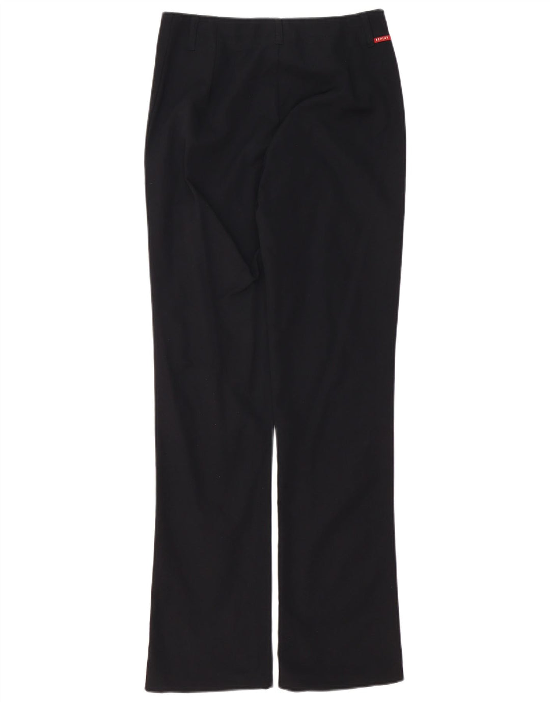Pantaloni casual dritti da donna Replay W28 L32 neri in poliammide