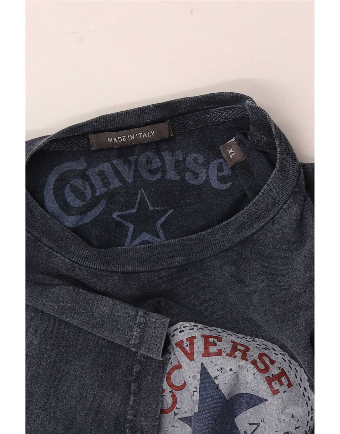 Converse Uomo Chuck Taylor T-shirt grafica Top XL Blu