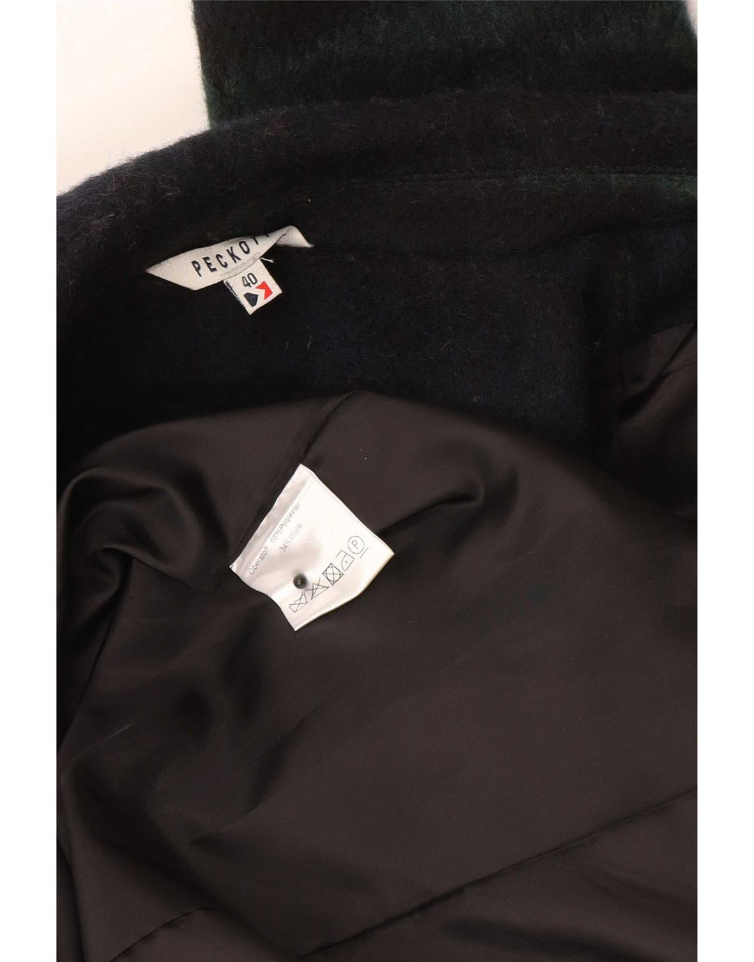 Cappotto da donna Peckott EU 40 Poliestere medio a righe blu navy