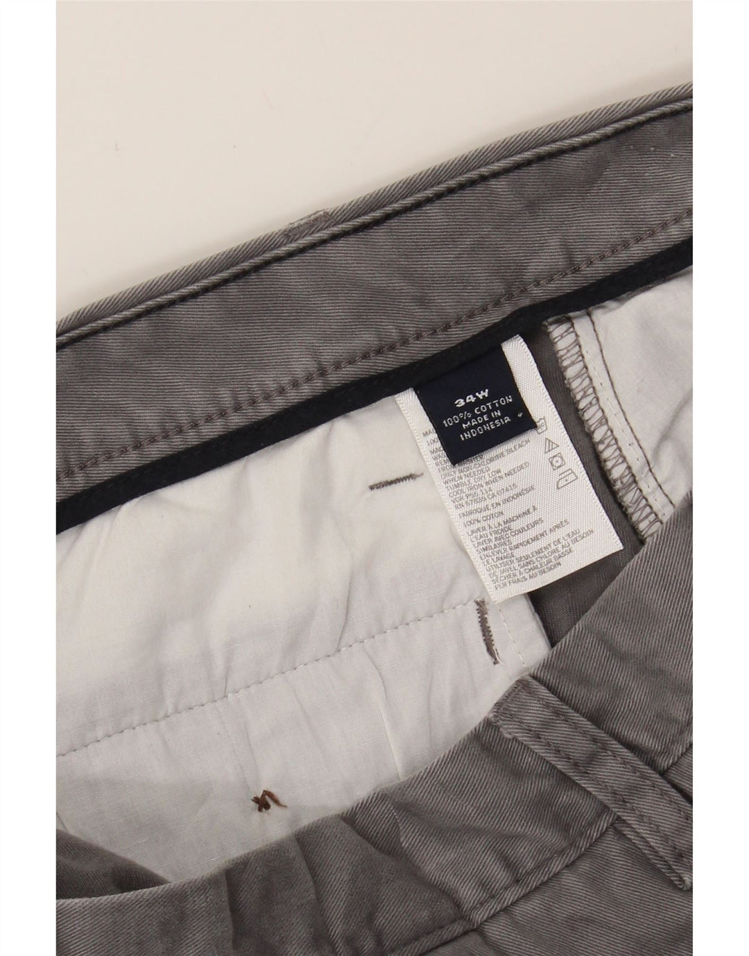 NAUTICA Mens Chino Shorts W34 Large  Grey Cotton Vintage Nautica and Second-Hand Nautica from Messina Hembry 