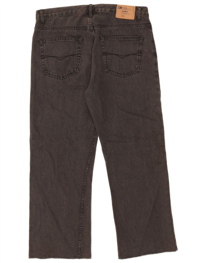 Jeans dritti Marks & Spencer da uomo blu Harbour W34 L26 cotone grigio