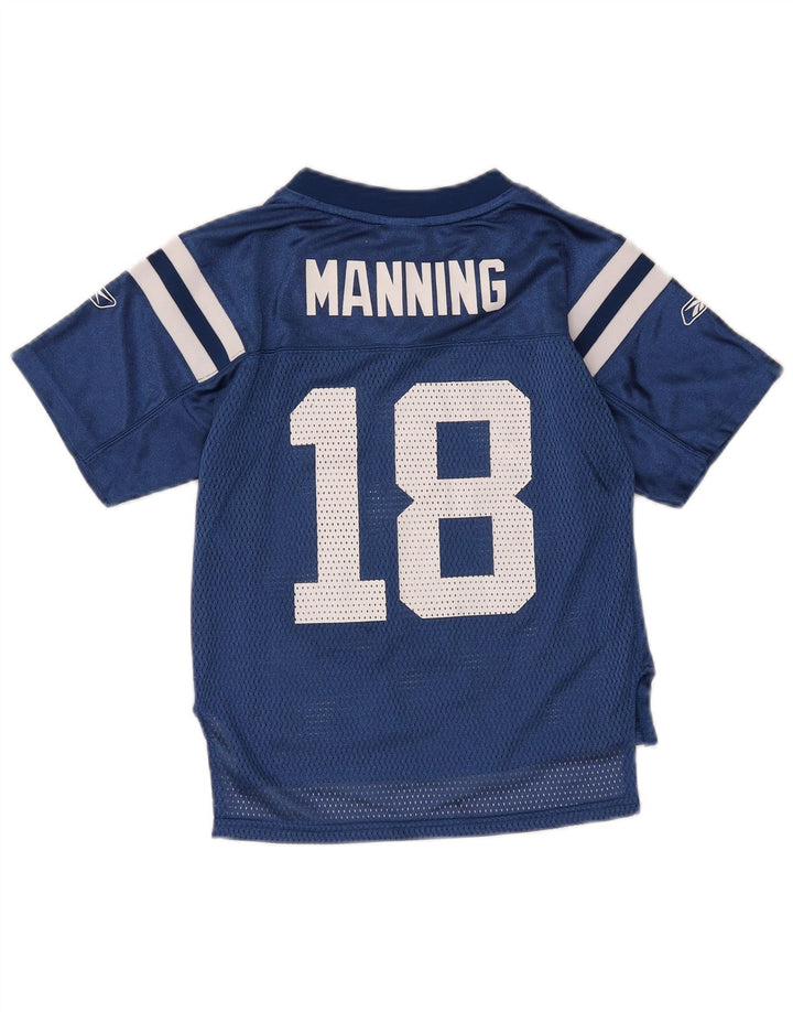 Maglia Reebok da ragazzo NFL Graphic Jersey 5-6 anni, colore blu navy medio