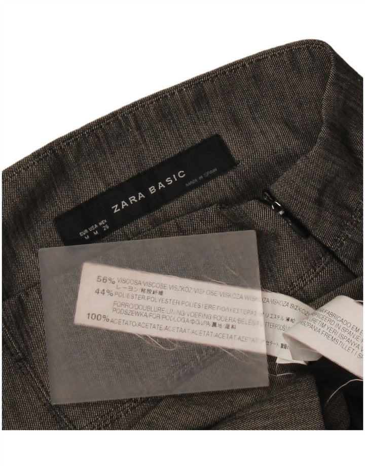 Gonna a tubino Zara da donna media W28 in viscosa grigia