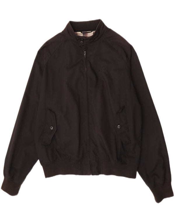 Giubbotto bomber da uomo Schott UK 40 grande poliestere nero