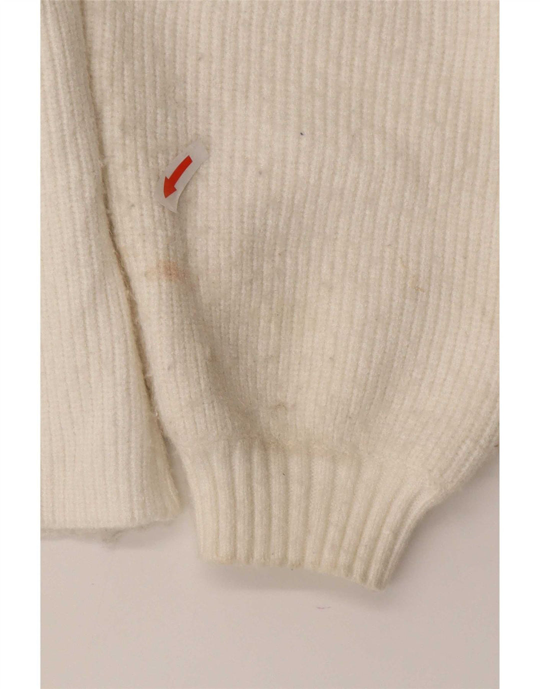 Maglione cardigan da donna Zara UK 12 viscosa bianca media