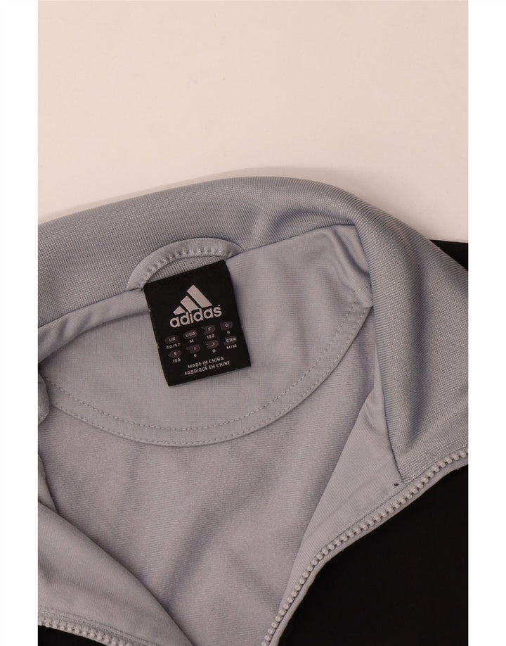 Giacca da tuta da uomo Adidas UK 40/42 Poliestere color block grigio medio