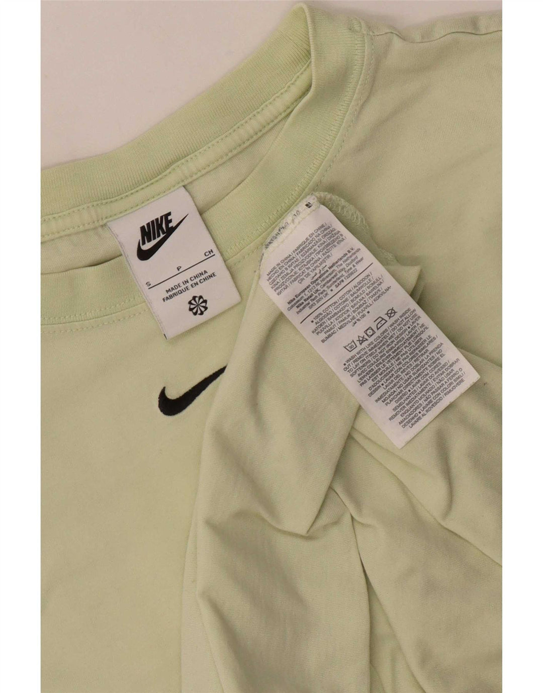 T-shirt Nike da uomo Top Small in cotone verde