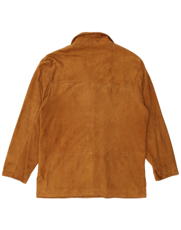 Giacca da donna in pelle scamosciata ZARRO IT 46 Large in pelle beige