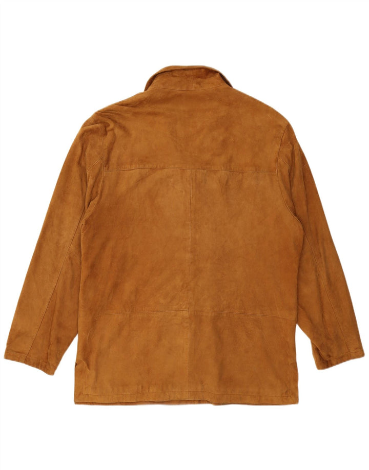 Giacca da donna in pelle scamosciata ZARRO IT 46 Large in pelle beige