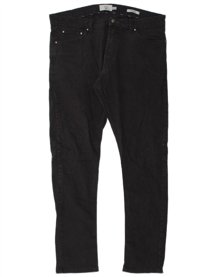 Jeans slim da uomo Marks & Spencer W36 L33 cotone nero