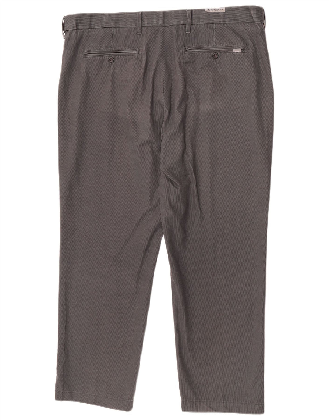 Pantaloni da abito vestibilità regolare da uomo Marks & Spencer W42 L29 gessato grigio