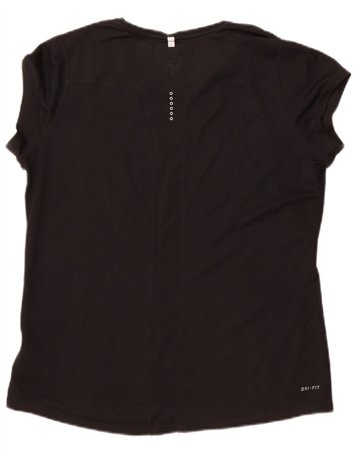 T-shirt da donna Nike Dri Fit Top UK 18 XL poliestere nero