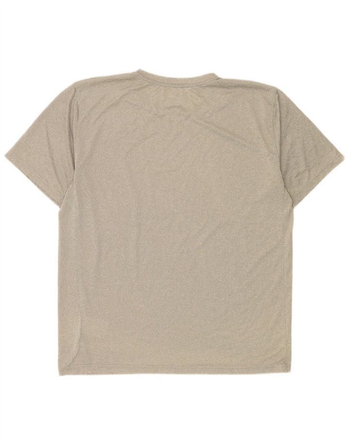 T-shirt Nike Dri Fit da uomo, grande, in poliestere chiazzato grigio