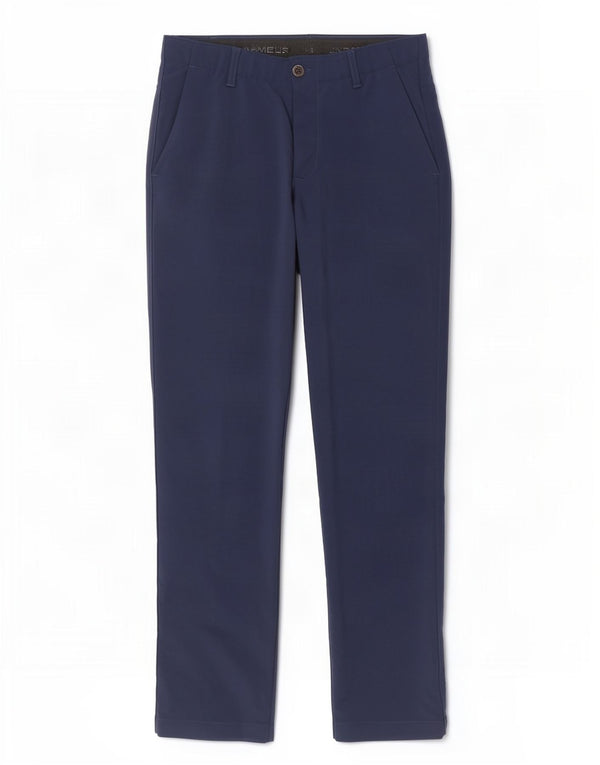 Pantaloni chino dritti da uomo Under Armour W33 L32 nylon blu navy