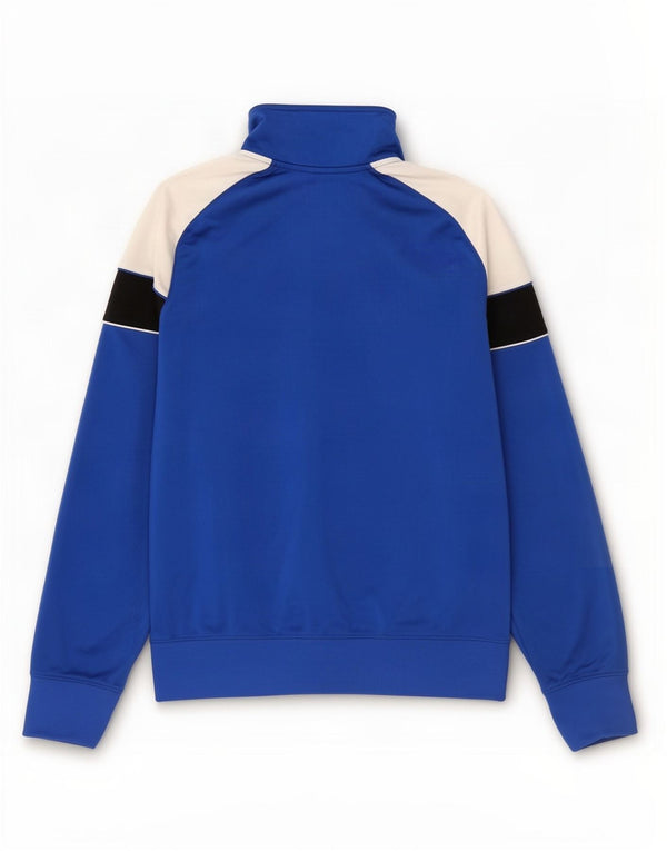 Giacca da tuta da uomo Nike in poliestere color block blu medio