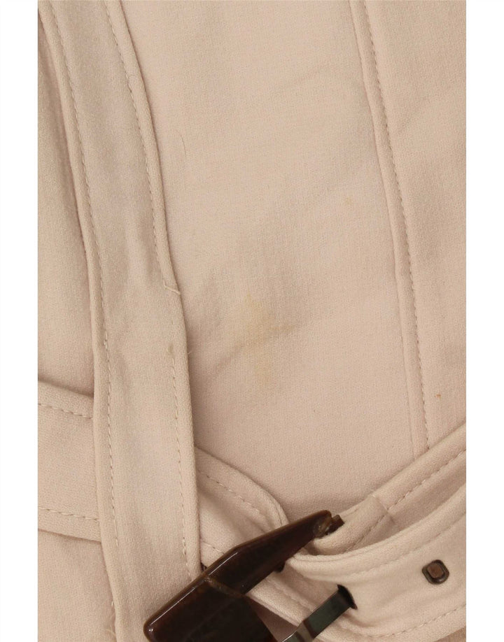 Cappotto Zara da donna UK 12 in lana beige medio