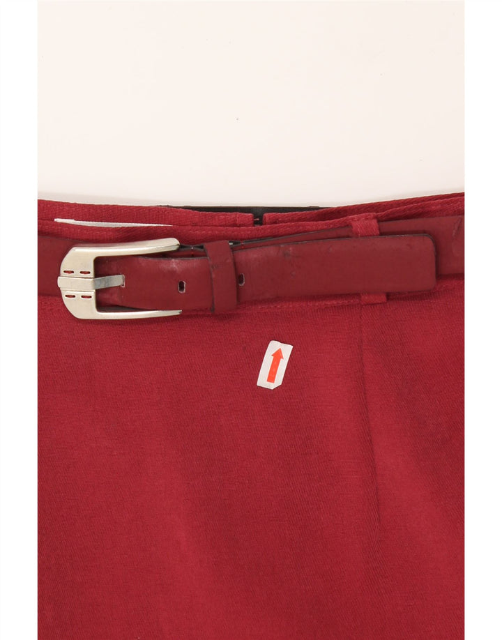 GERRY WEBER Womens 4 Button 2 Piece Skirt Set UK 12 Medium W26 Red Cupro Vintage Gerry Weber and Second-Hand Gerry Weber from Messina Hembry 
