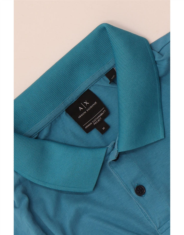 Polo Armani Exchange da uomo di colore blu medio