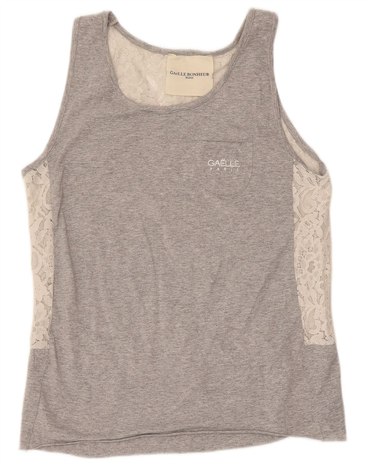Canotta oversize da donna Gaelle US 1 2XS Cotone chiazzato grigio