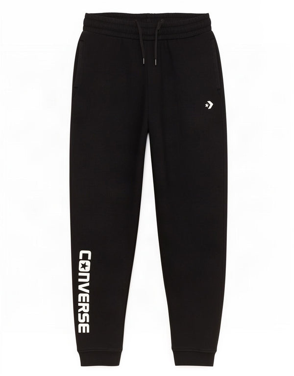 Converse Pantaloni da tuta da uomo Joggers Small Black Cotton