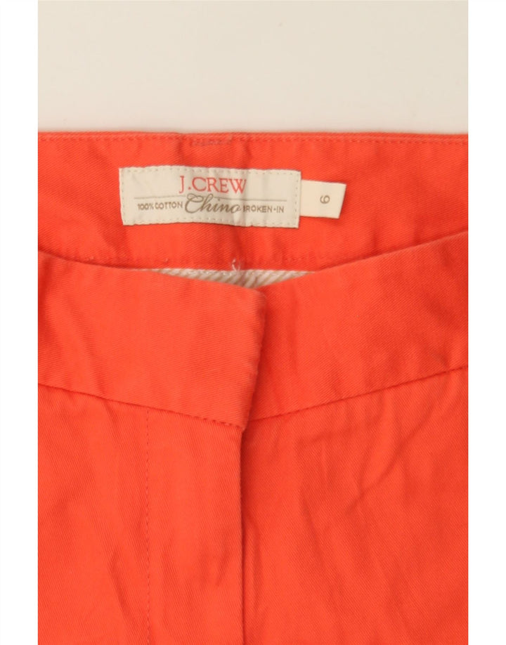 J. CREW Womens Broken In Straight Chino Trousers US 6 Medium W33 L31 Red Vintage J. Crew and Second-Hand J. Crew from Messina Hembry 