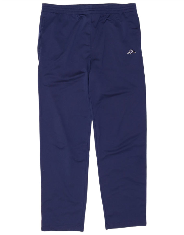 Pantaloni da tuta da uomo Kappa Large in poliestere blu navy