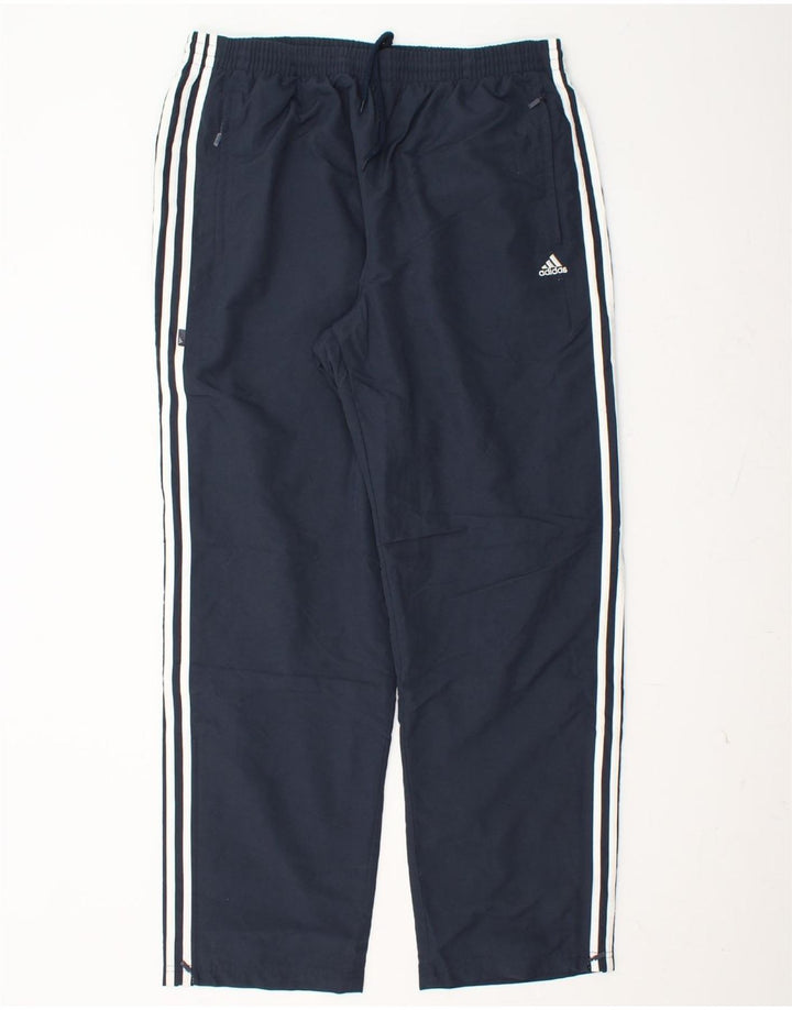 Pantaloni da tuta ADIDAS Climalite da uomo XL poliestere blu navy